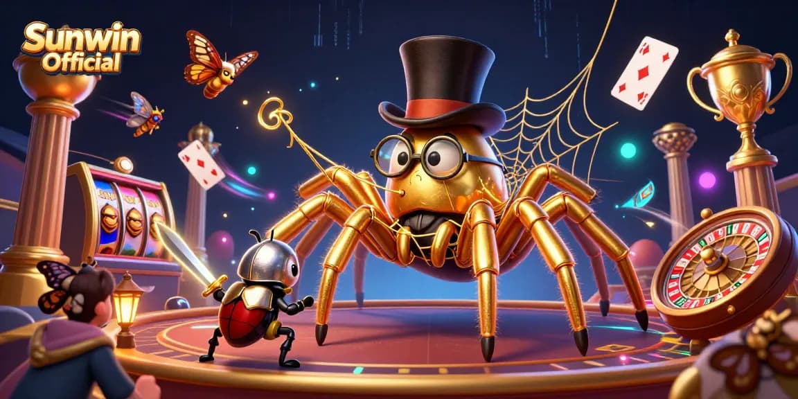 Engage with the exciting gaming scene at Sunwin Official featuring 3D characters and dynamic casino elements.