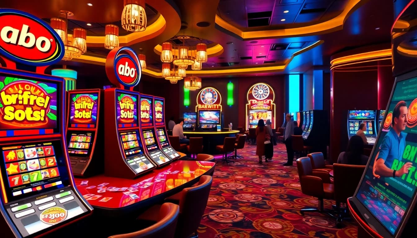 Experience ultimate excitement with bro138 slot in a vibrant casino scene full of action.