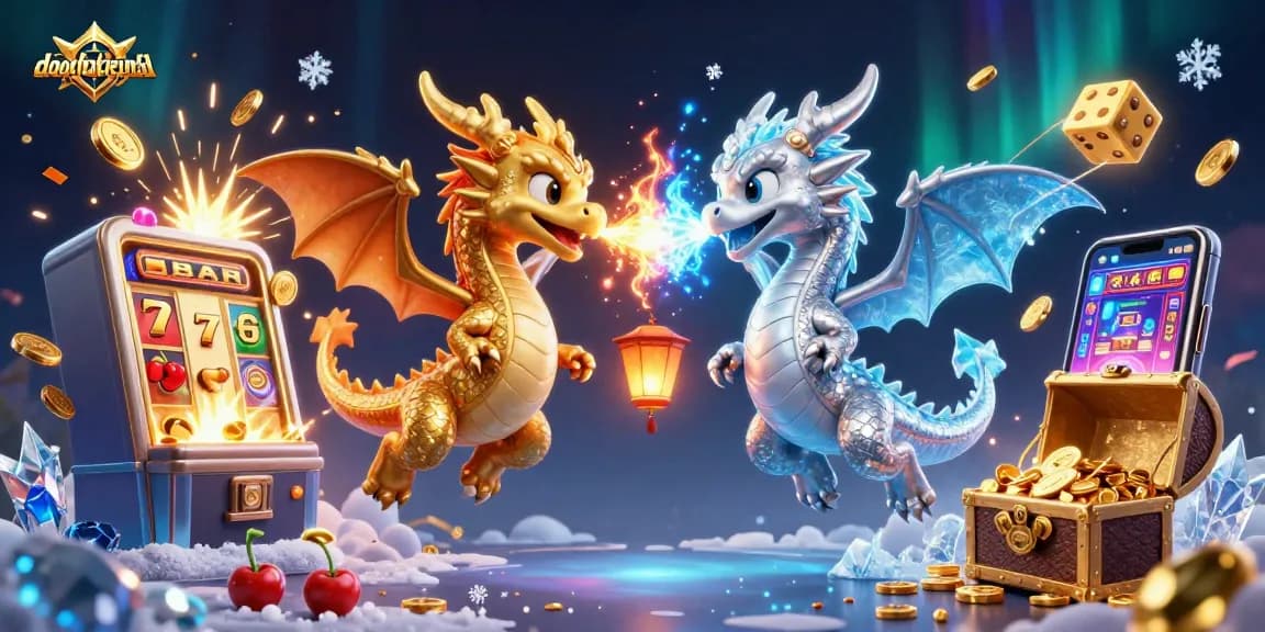 Engage with daotaolaixeyenbai's thrilling slot game experience as dragons soar amidst jackpot chaos.
