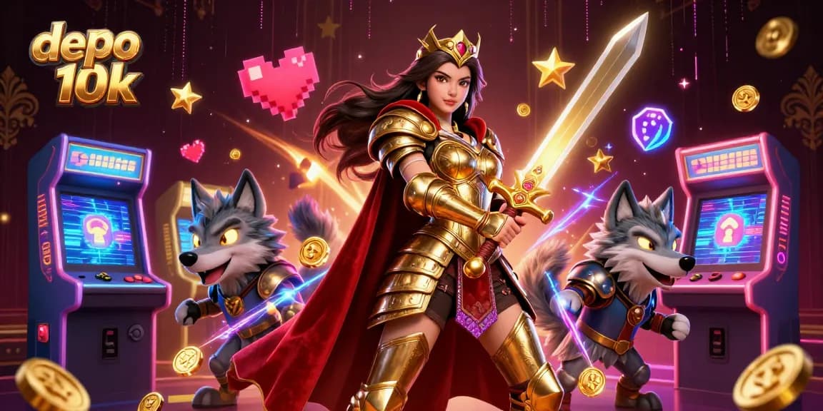 Play thrilling slot games at depo 10k with colorful machines and dynamic gaming effects.