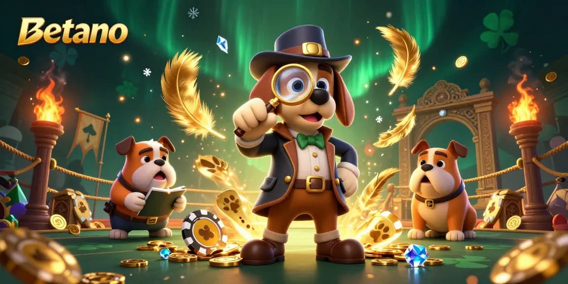 Betano enhances your chances with a 3D cartoon detective scenario, perfect for gamblers.