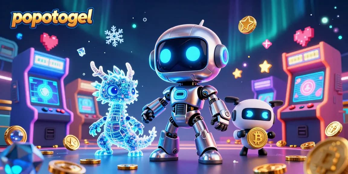 Experience the excitement of popotogel with dynamic 3D characters and vibrant gaming elements.