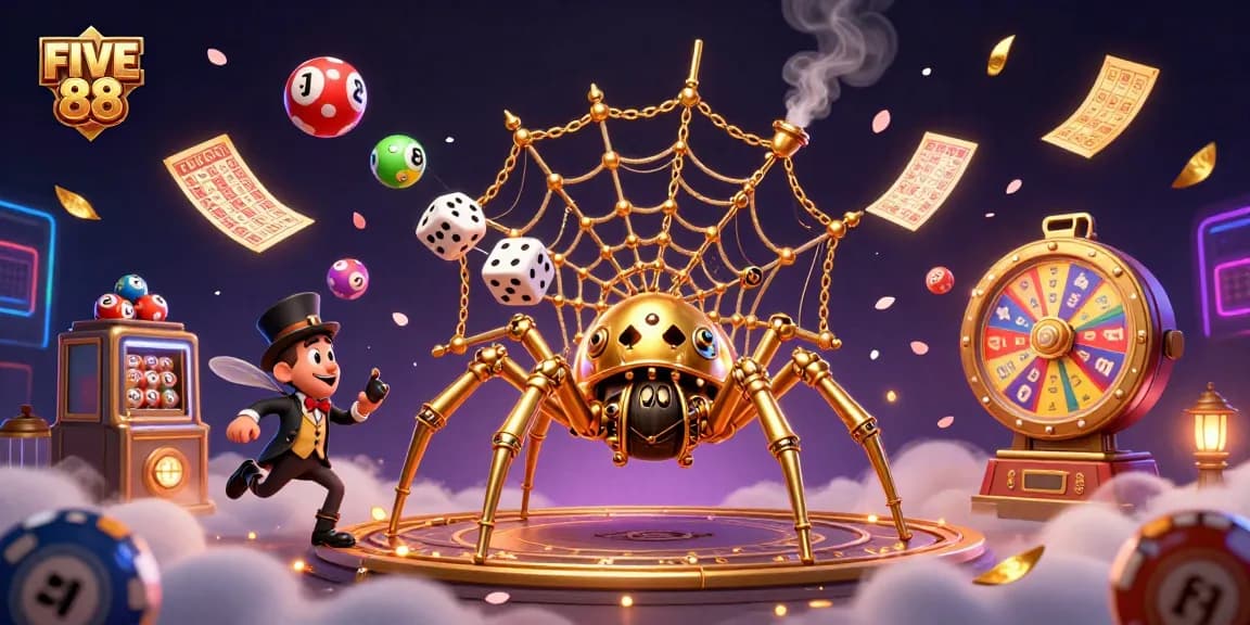 Engage with FIVE 88 through an illustrated world of steampunk dreams filled with beautiful casino elements.