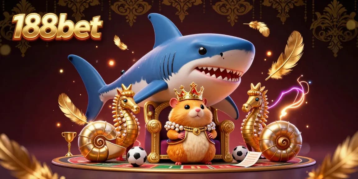 Experience thrilling sports betting action with 188bet featuring a fierce hamster king and seahorse guards.