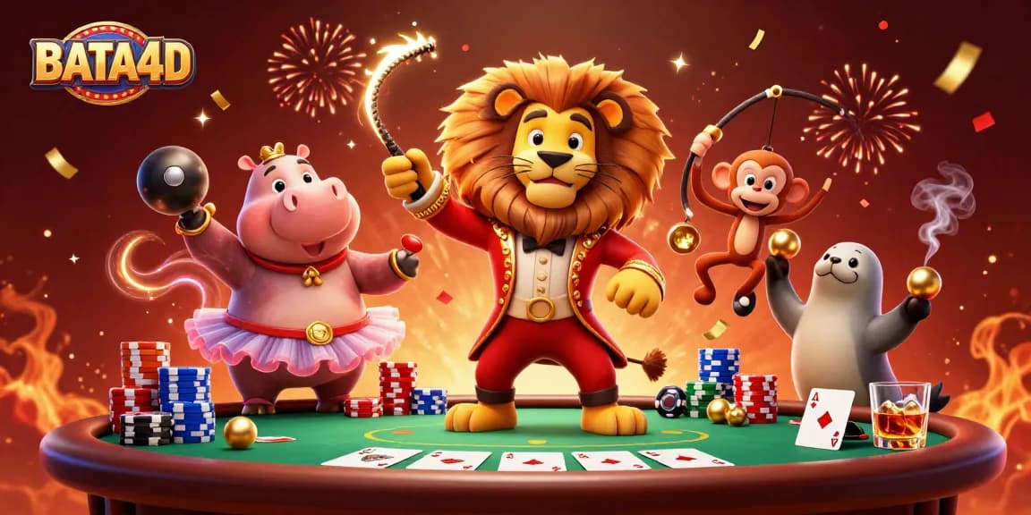 BATA4D menghadirkan keseruan dengan karakter kartun berjudi yang dinamis di meja poker dengan keceriaan dan permainan penuh warna.