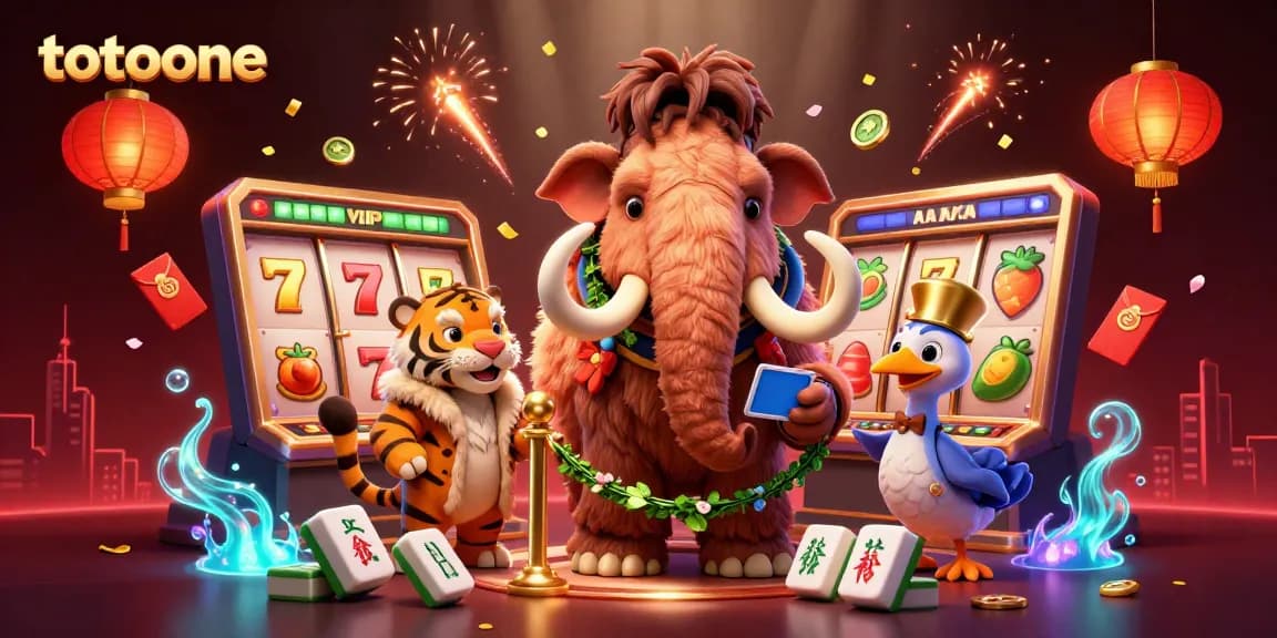 Totoone menghadirkan pengalaman kasino menarik dengan simbol slot dan bouncer unik.
