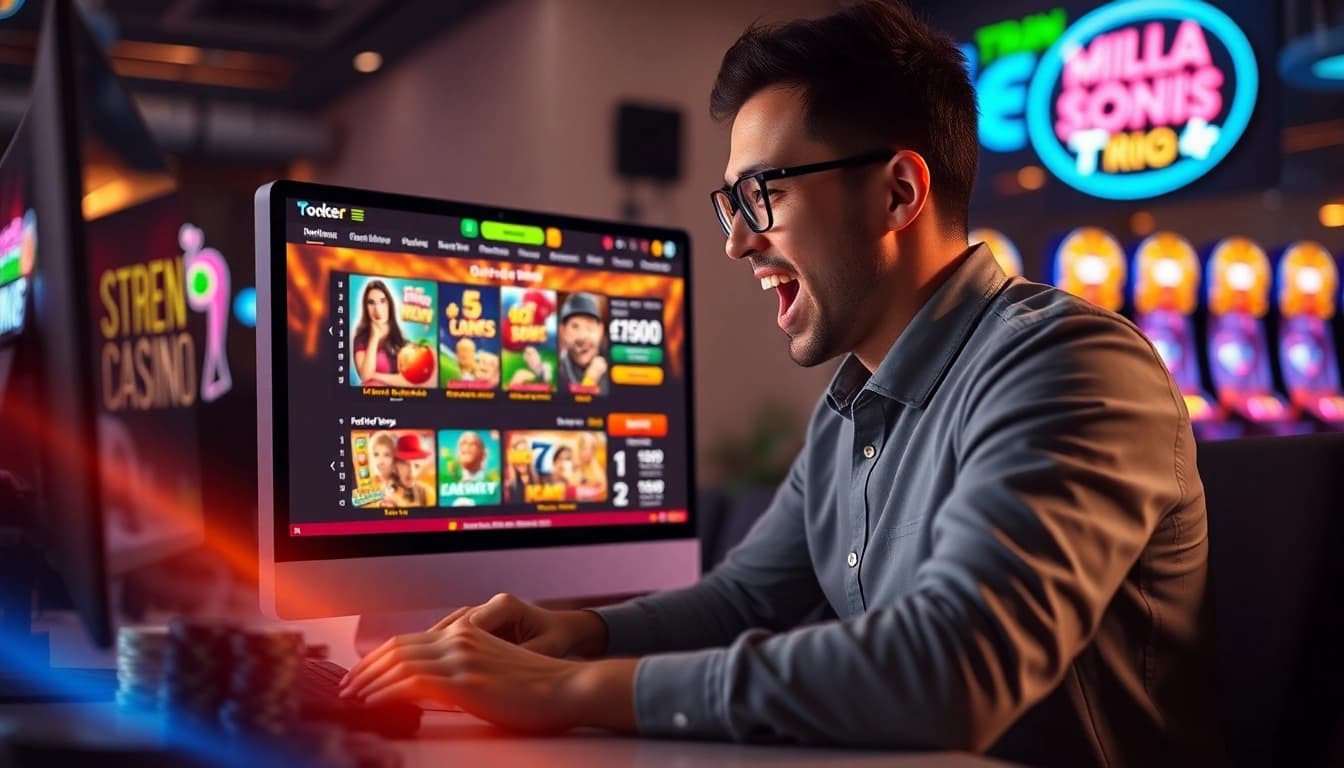 Exciting online gaming interface illustrating a reputable nhà cái uy tín experience with vibrant promotions.