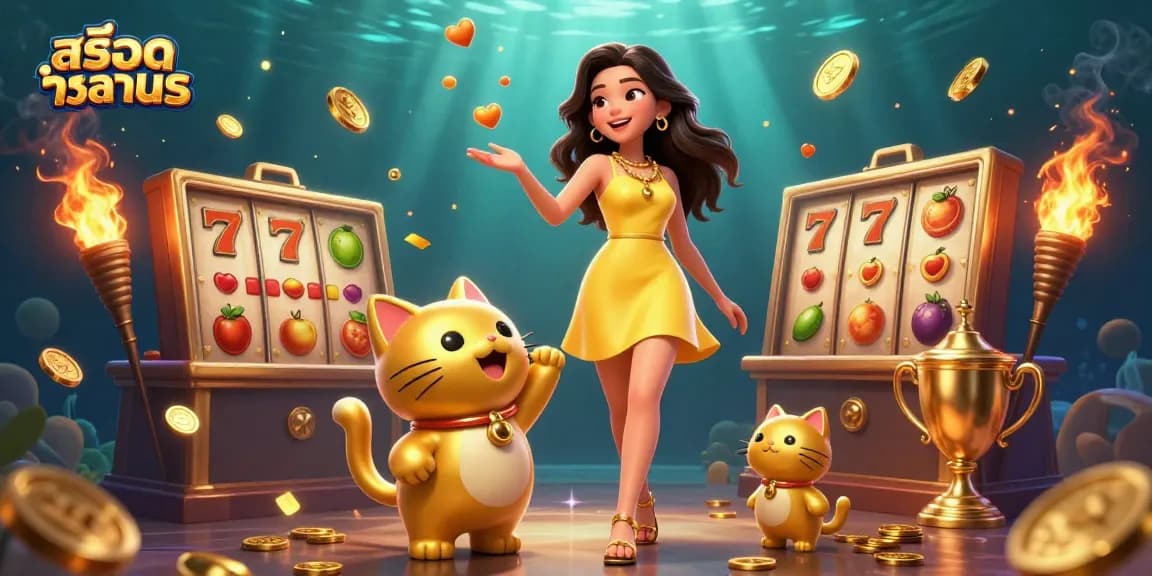 Engage with สล็อตทดลอง and explore dynamic slot gameplay surrounded by lucky symbols and exciting elements.