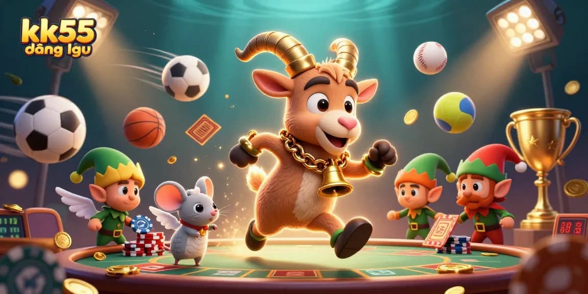 Engage with kk55 đăng nhập in an exciting casino adventure filled with festive chaos.