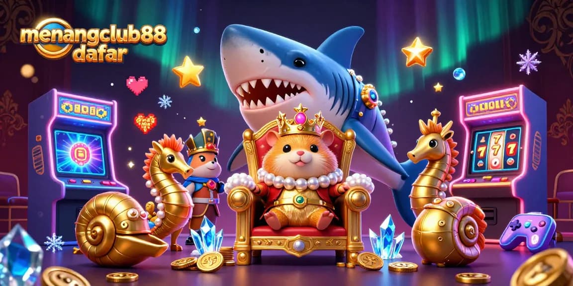 Engage with menangclub88 daftar and win big in this vibrant casino-themed illustration.