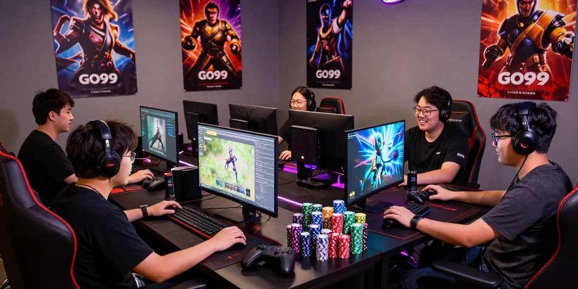 Players enjoying thrilling games at GO99, showcasing excitement and competitive spirit in a vibrant gaming environment.