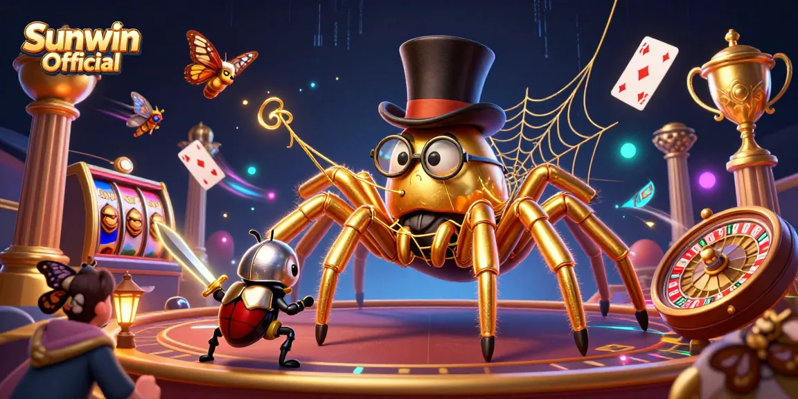 Engage with the exciting gaming scene at Sunwin Official featuring 3D characters and dynamic casino elements.
