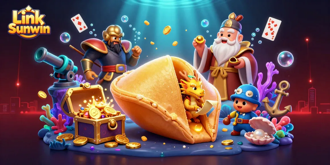 Engage in thrilling gameplay with Link Sunwin as gold coins and treasures explode in a vibrant 3D scene.