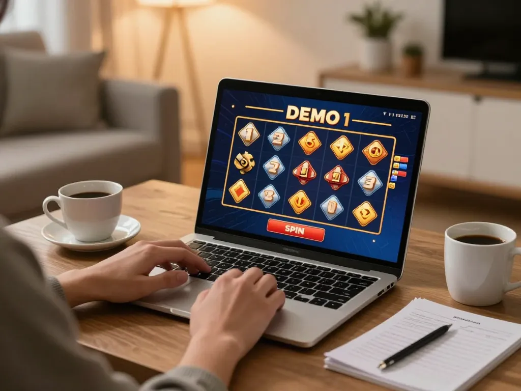 Berkelindan dengan permainan Slot Demo di laptop sambil menerapkan strategi permainan yang bertanggung jawab.