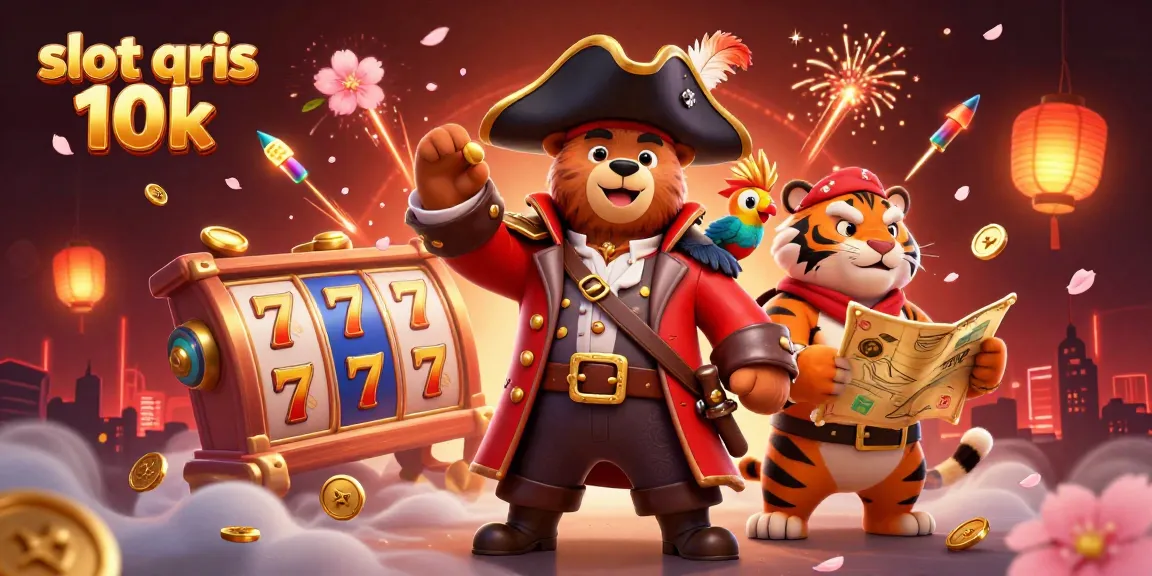 Engage in thrilling gameplay with slot qris 10k, featuring vibrant cartoon characters and dynamic game elements.