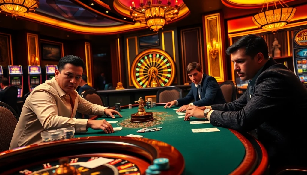 Exciting players betting high at a poker table with the lucky vibe of XX 88 casino action.