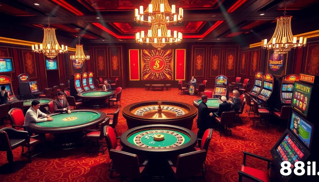 Experience the thrill of winning at 88i's luxurious casino tables with poker games and roulette.