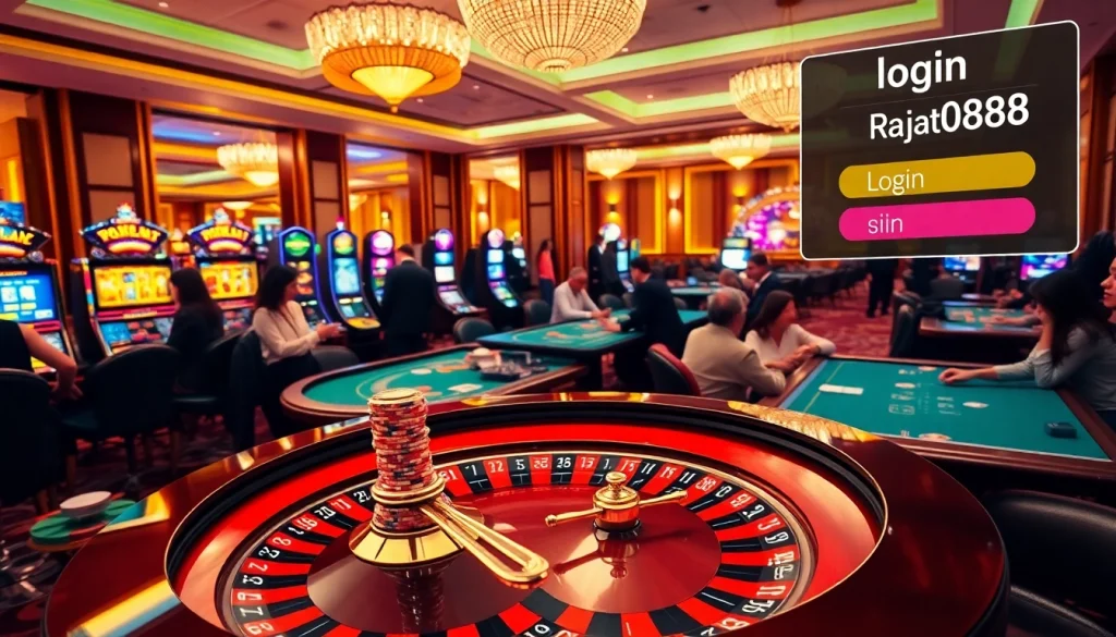 Experience luxury and excitement while gaming with login rajatoto88 at a vibrant casino.