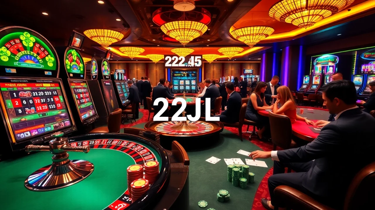 Experience winning moments at 22JL casino with exciting games and vibrant roulette wheels.