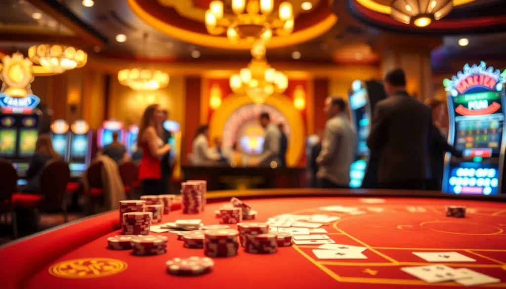 Experience thrilling gameplay at Clubmastersgg.com with vibrant casino tables and poker chips.