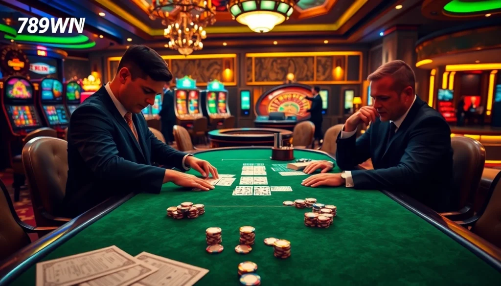 Experience thrilling gaming action at 789WIN with poker, roulette, and slot machines.