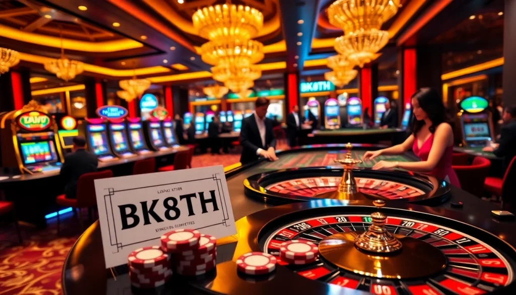 Experience the excitement of BK8TH casino gaming with vibrant tables and thrilling action.