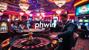 Experience the thrill of winning with phwin at a luxurious casino table filled with excitement.
