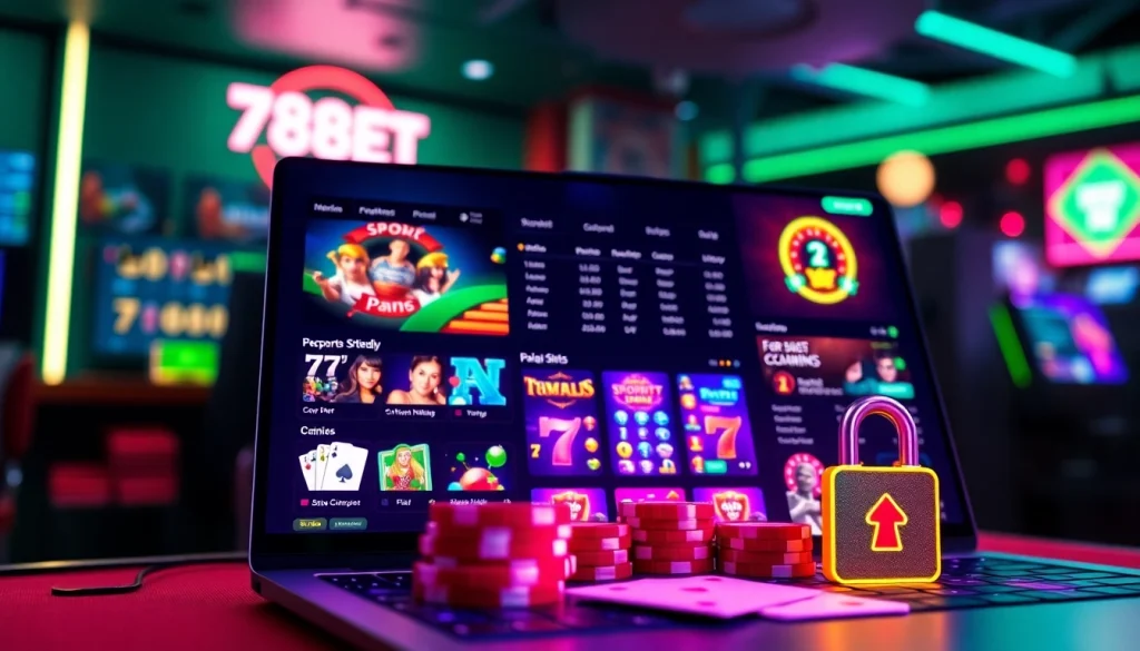 Engaging gaming interface of 789BET showcasing online casino options with a vibrant, modern design.