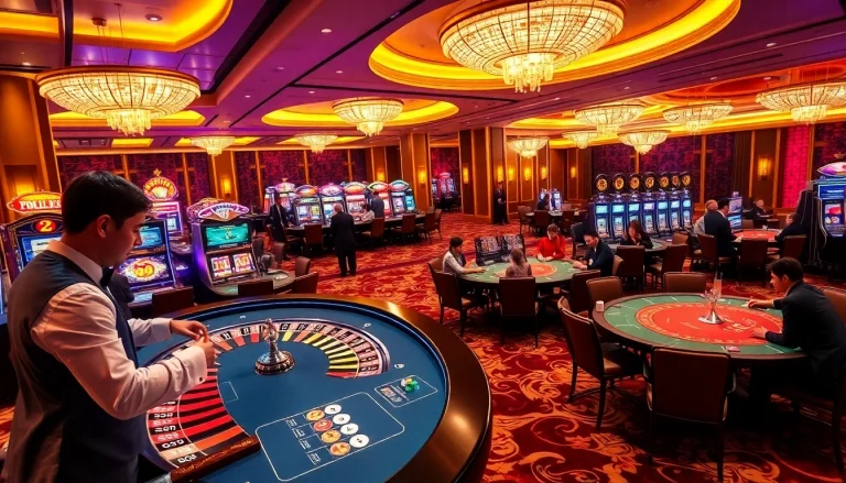 Experience the excitement of ZX88 at a luxurious casino with vibrant games and professional dealers.