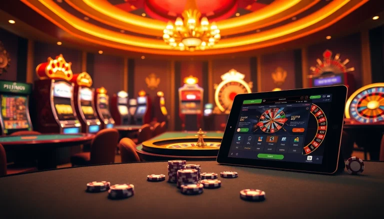 Experience thrilling gameplay at Onbet com with engaging casino tables and vibrant slot machines.